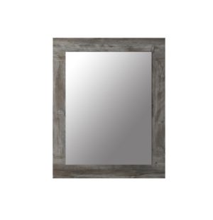 Eveline 24"W x 3/4"D Driftwood Gray Framed Mirror
