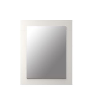Eveline 24"W x 30"H White Framed Mirror
