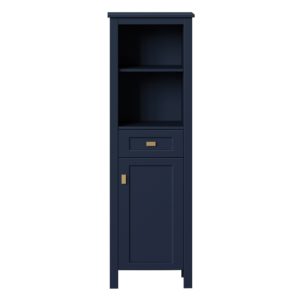Matthiola 19"W x 18-9/16"D x 60"H Prussian Blue Linen Cabinet