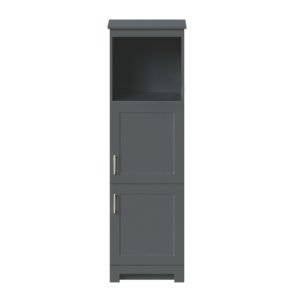 Southernwood 18-1/2"W x 15-1/8"D x 60"H Cool Gray Linen Cabinet