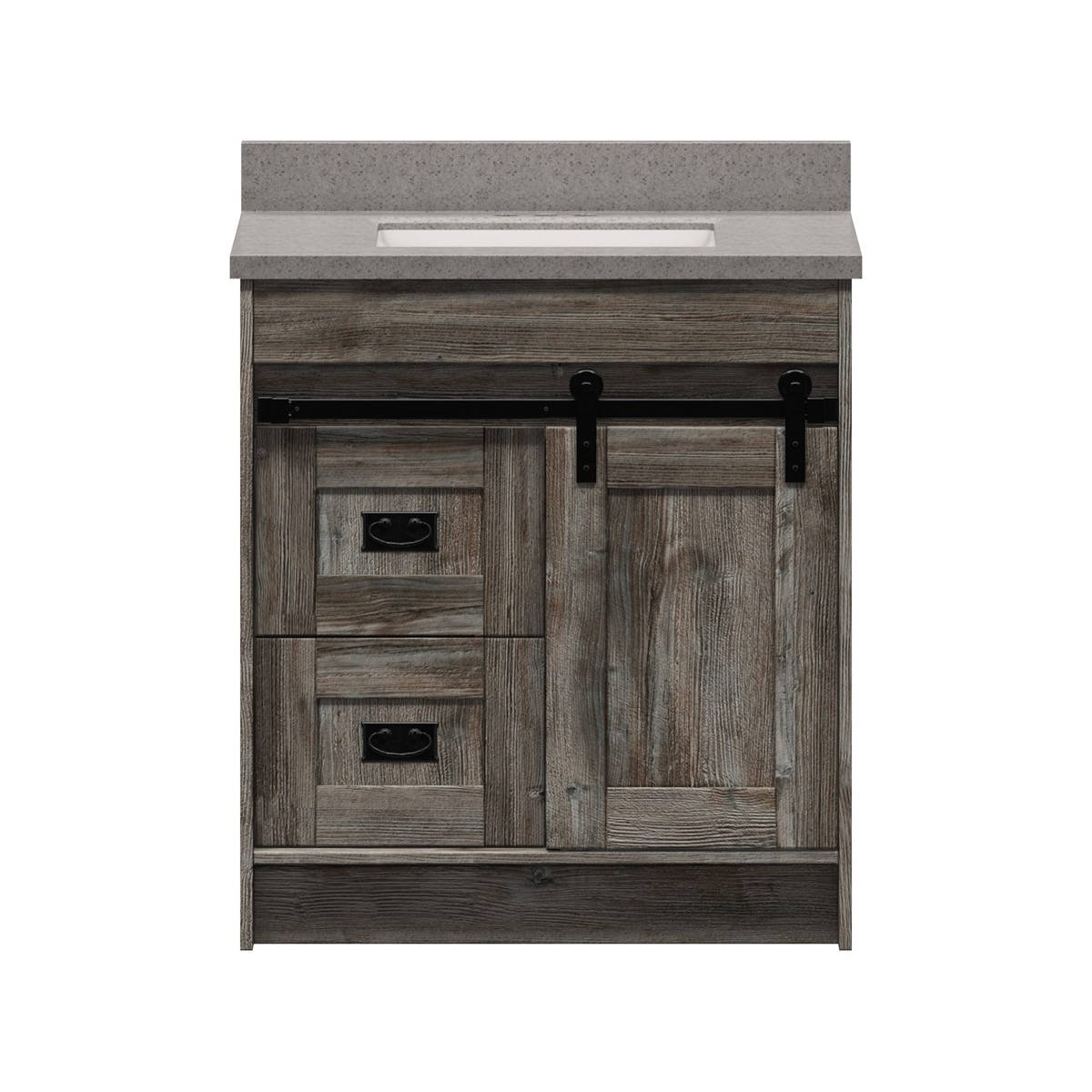 Blackthorn 30 in. W x 21-3/4 in. D Vanity in Driftwood Gray with ...