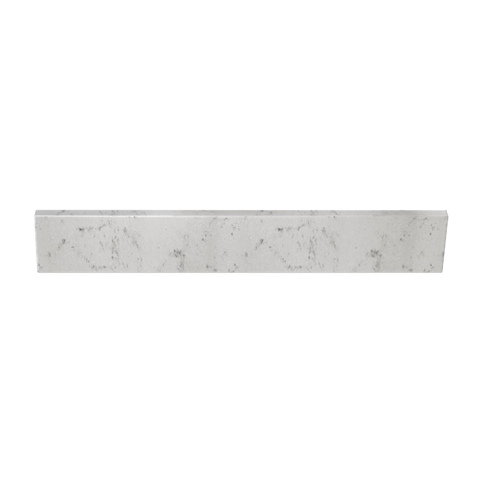 White Sage 25 in. w x 0.75 in. d x 4 in. h Cultured Marble Backsplash Magickhome US